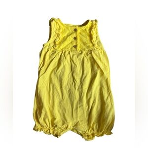 Carter's Yellow Ruffled Romper